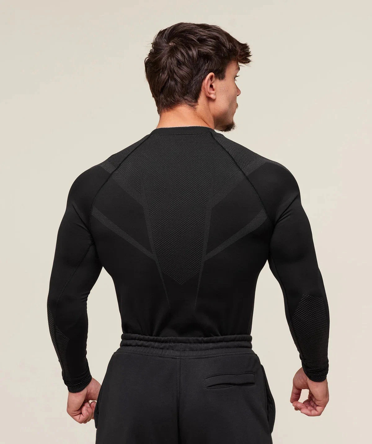 GYMSHARK Onyx 5.0 Seamless Long Sleeve T-shirt Black/Blue — GYMSHARK S | Authentic India