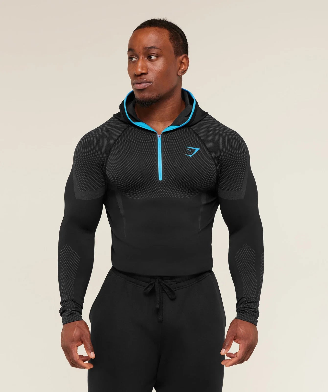 GYMSHARK Onyx V5 Hoodie Onyx Blue — GYMSHARK S | Authentic India