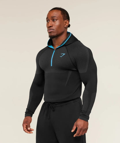 GYMSHARK Onyx V5 Hoodie Onyx Blue — GYMSHARK S | Authentic India