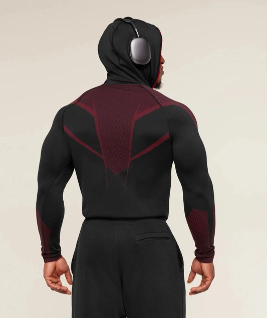 GYMSHARK Onyx V5 Hoodie Onyx Red — GYMSHARK S | Authentic India