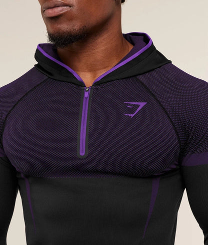 GYMSHARK Onyx V5 Hoodie Onyx PURPLE — GYMSHARK S | Authentic India