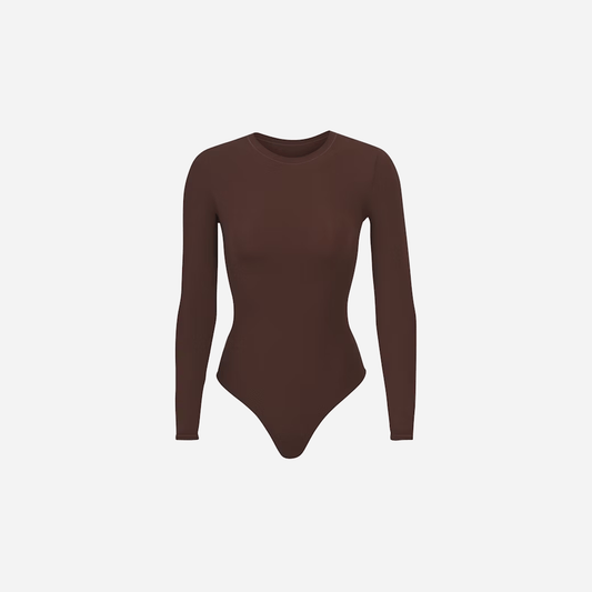 Skims Long Sleeve Crew Neck Bodysuit Fits Everybody - AESTUS SUPPLY