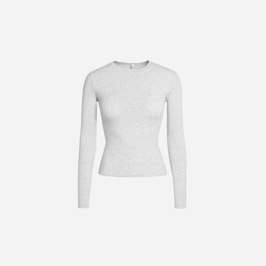 Skims Long Sleeve T-shirt Cotton Jersey - AESTUS SUPPLY