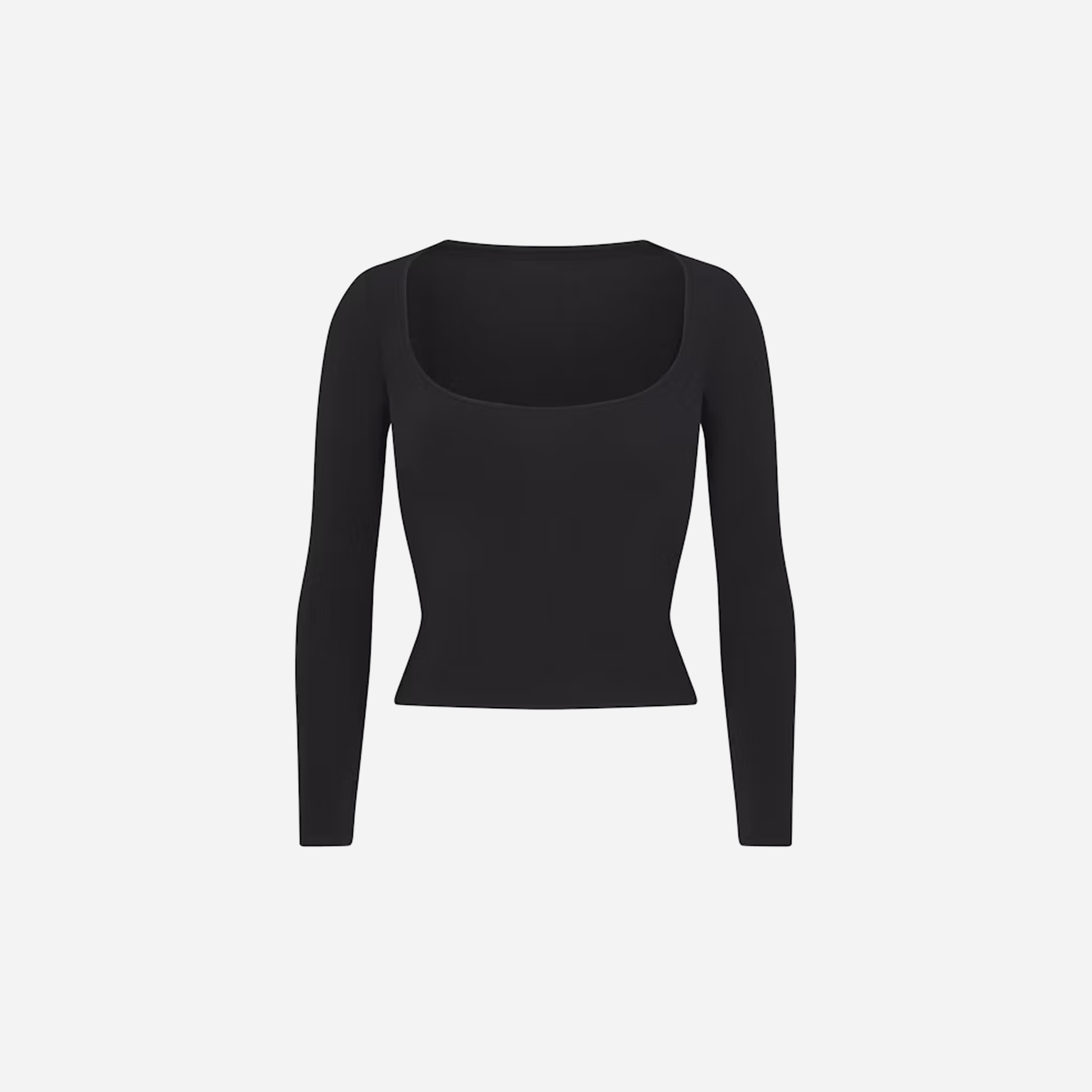 Skims Scoop Neck Long Sleeve Top Cotton Jersey - AESTUS SUPPLY
