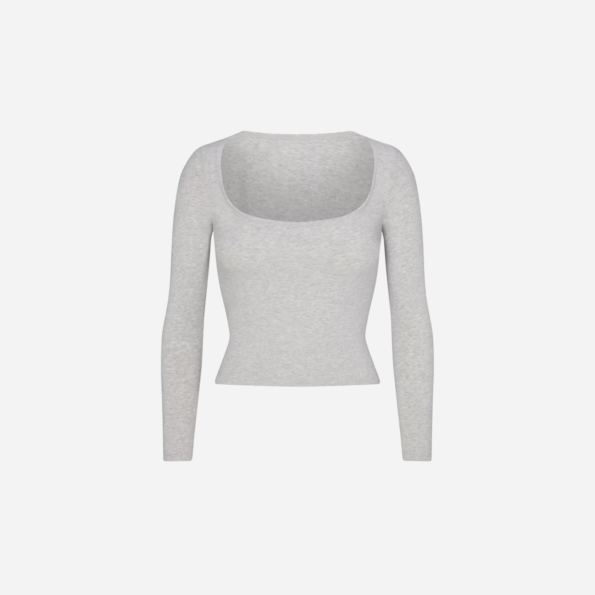 Skims Scoop Neck Long Sleeve Top Cotton Jersey - AESTUS SUPPLY