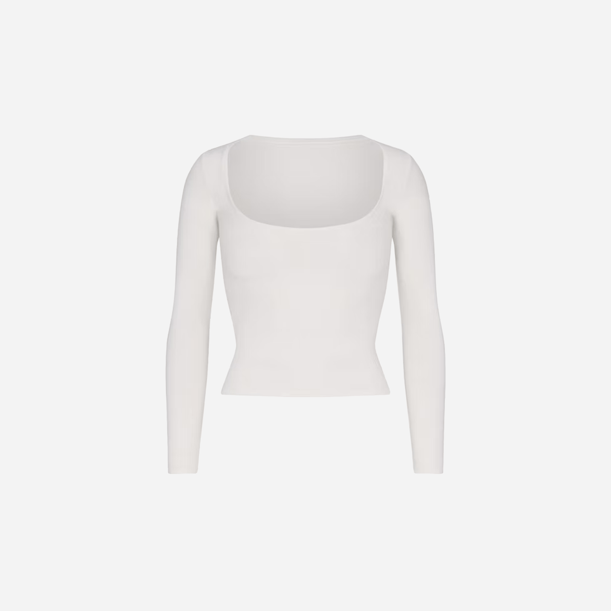 Skims Scoop Neck Long Sleeve Top Cotton Jersey - AESTUS SUPPLY
