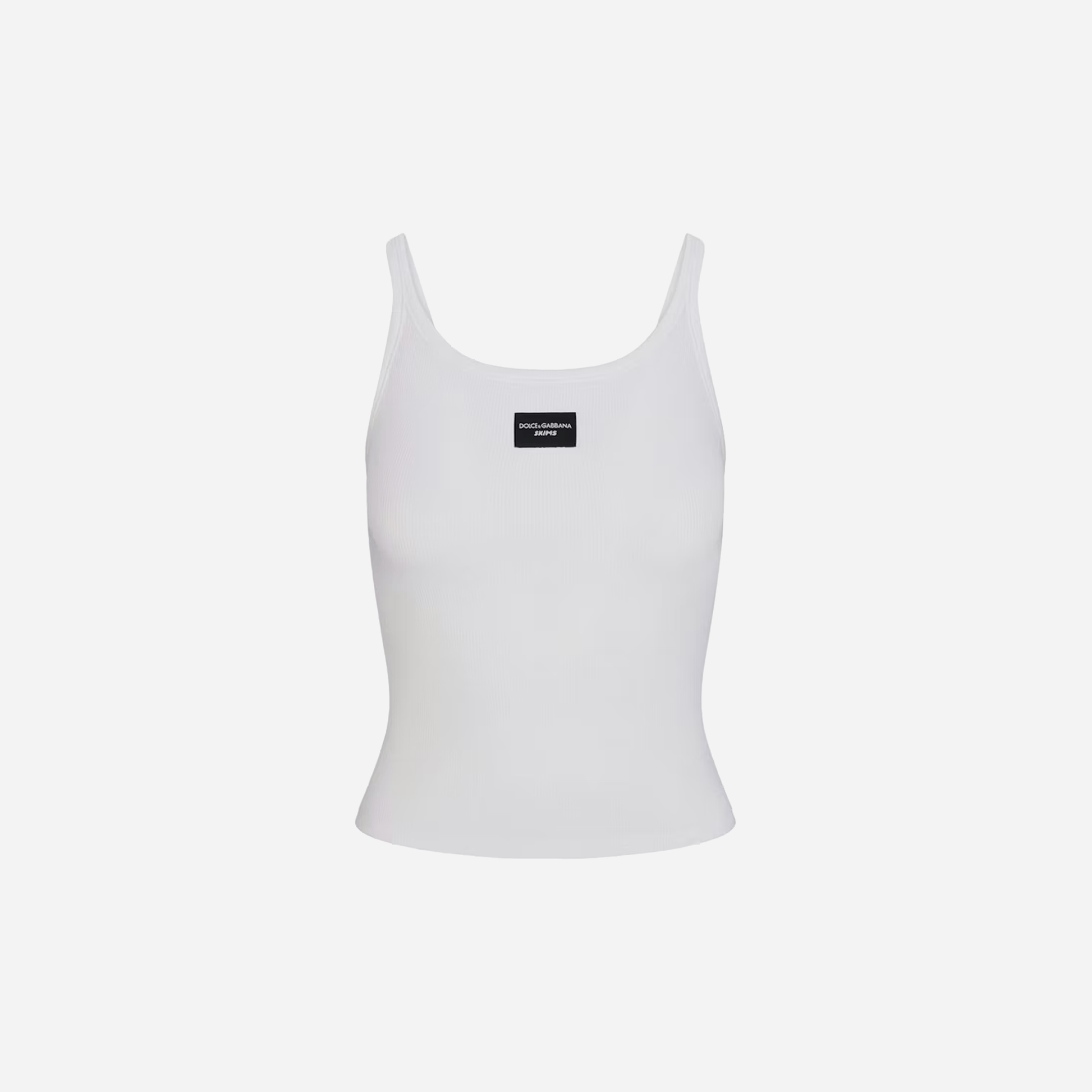SKIMS x Dolce&Gabbana Cotton Rib Scoop Tank - AESTUS SUPPLY