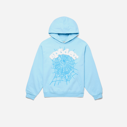 Sp5der Web Hoodie Sky Blue - AESTUS SUPPLY